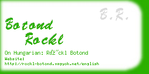 botond rockl business card